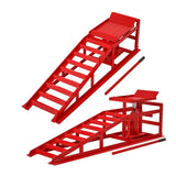 ZNTS 2 Pack Hydraulic Car Ramps 5T 11000lbs Low Profile Car Lift Service Ramps Truck Trailer Garage, 26009820