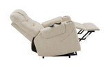 Nairi Ivory Leather Aire Power Motion Recliner with Lift, Heating & Massage Function B2726P245481