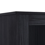 60'' Tall Display with Tempered Glass Door, LED Lighting, Two Drawers, Modern Style Storage N845P261801B