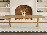 71 * 35.4 inch wood MDF splicing desktop, light wood MDF splicing desktop, wood sprayed metal W1151P434795