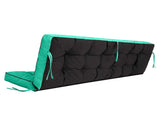 Outdoor Swing Cushions 70 Inch, Waterproof 4" Thick Porch Swing Cushion Replacement with Backrest 00632669