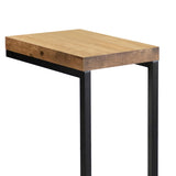 Black and Antique Nutmeg Snack Table B062P145588