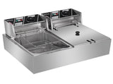Dual Tank Electric Deep Fryer, 22.8QT/21.6L Large Capacity 110V 3400W with 15806454