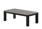 Gray Black 3-Piece Living Room Table Set Table Top Cocktail Table and Two Matching End Tables Wooden B011P244307
