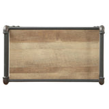 Antique Oak and Sandy Grey 5-tier Bookcase B062P184588