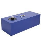 ZNTS 15 Gallon 60L Universal Top Feed Aluminum Fuel Tank Oil Level Sensor Blue 61706862