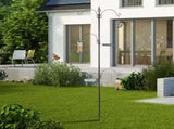93inch Iron With four Hooks, With Bird Feeder Black Courtyard Bird Feeder 24093380