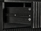 Handleless Grille-Finished 4-Drawer Bedside Table P2 Particleboard MDF & Melamine Veneer 80754641