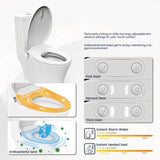 ZNTS Electric Bidet Toilet Seat Adjustable Heated Seat with Dual Control Mode Elongated Smart Toilet Seat 96667333