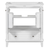 ZNTS 30" Bathroom Vanity without Sink, Base Only, Multi-functional Bathroom Cabinet with Doors and WF306250AAK