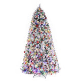 FCH 9ft 2094 Branch Automatic Tree Structure PVC Material Green Flocking 900 Lights Warm Color Four 76516578