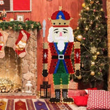 Lighted Nutcracker Christmas Yard Decorations, Pre-lit 2D Nutcracker Soldier with 162 LED Warm White 36891405