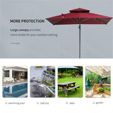 ZNTS Outdoor beach umbrella/Sun Umbrella （Prohibited by WalMart） 97897535