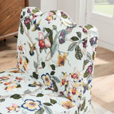 Flannel single dining chair with soft seat cushion and backrest, no armrests, matching pillow can be W487P228749