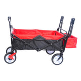 ZNTS folding wagon Collapsible Outdoor Utility Wagon, Heavy Duty Folding Garden Portable Hand Cart, Drink W22778822