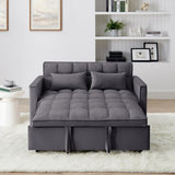 54.33 inch versatile foldable sofa bed in 3 lengths, modern sofa sofa sofa velvet pull-out bed, W2353P252432