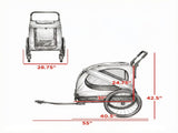 2-in-1 Red Dog Bicycle Trailer Road-Visibility Reflectors, Weather-Strong Cover, as Pet Outdoor 21767386