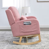 Welike 27.5 "W Modern Accent High Back Living Room Casual Armchair Rocker with One Lumbar W834105961