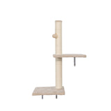 ZNTS Wall-mounted Cat Tree, Cat Furniture with 2 Cat Condos House, 3 Cat Wall Shelves, 2 Ladder, 1 Cat W2181P153126