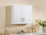 Wood Hanging Cabinet with Doors and Shelves W914P292873