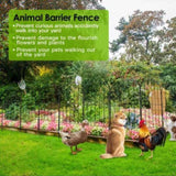 Decorative Garden Fence Fencing 10 Pack, 12.59 Width 23.93 Length Rustproof Metal Wire Panel 59722959
