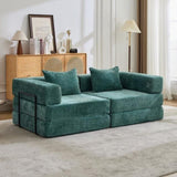 Compression Sofa,Convertible Floor Sofa Bed with Fixed-Shape Frame, Loveseats Boneless Modular 11854585