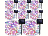 8-piece set multi-color solar fairy light string, 330 LED outdoor solar Christmas lights, 8 modes 95507931
