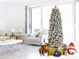 7.5ft Pencil Flocking Christmas Tree 69444721
