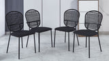 BLACK sennit chair,set of 4,dining chair,coffee chair W234P196521