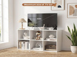 6 Cube Storage Organizer, Open Corner Bookshelf with Removable Back Panels for Living Room Bedroom 85728801