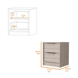 Washington Nightstand, Two Large Drawers B128P148838