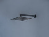 12" Matte Black Rainfall Shower Faucet 31407534