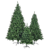 ZNTS 8FT, 6FT, 4FT Pre-Lit Green Pine Artificial Christmas Tree, Set of 3 Hinged Xmas Trees with 820 96675972