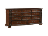 Classic Traditional 1pc Dresser of 11 Drawers Cherry Finish Formal Bedroom Furniture Carving Wood B011P168487