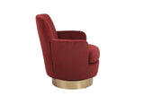 ZNTS Velvet Swivel Barrel Chair, Swivel Accent Chairs Armchair for Living Room, Reading Chairs for W1361116856