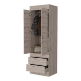 Alabama Armoire, One Large Cabinet, Two Drawers B128P176101