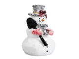 3FT Lighted Snowman Holding Spade Christmas Decorations, Pre-lit Holiday Decor with 110 Warm White 73782615