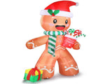 7.9 FT Lighted Christmas Inflatable Decoration, Inflatable Gingerbread Man Outdoor Decoration, Funny 81761371