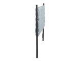 Queen Size Headboard in Black Metal and Blue Fabric B202P223756