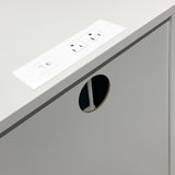 White 3 Drawer Nightstand with Charging Station and USB Ports & Power Outlets,Wooden Bed Side W141260296