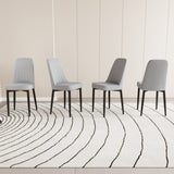 A set of 4 dining chair, modern style chair made of high-quality PU Leather fabric with thick soft W2189140237