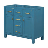36'' Bathroon Vanity without, Modern Freestanding Single Bathroom Cabinet with 4 Drawers & 2 WF320061AAC