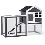 ZNTS Wooden Rabbit Hutch Outdoor Chicken Coop Indoor Bunny Cage with Run, Guinea Pig House Pet House with 92638093