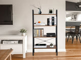 4 Tiers Industrial Ladder Shelf, Vintage Bookshelf, Storage Rack Shelf for Office, Bathroom, Living 96944196
