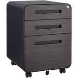 3 Drawer Mobile File Cabinet Under Desk Office,Simple Style Versatile Storage Cabinet for W1247P145907