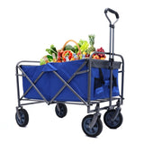 ZNTS Outdoor Garden Multipurpose Micro Collapsible Beach Trolley Cart Camping Folding Wagon W321P206511