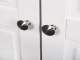 Double Door Five-tier Storage Cabinet White 84785421