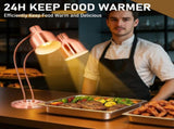 HT-221 US Standard 110V 500W Dual-Head Food Warmer Rose Gold Stainless Steel Standing Electric Food 26813818