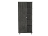 Smokey Oak 5-Shelf Linen Cabinet B06280252