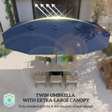 Outdoor beach umbrella/Double-Sided Sun Umbrella 03446867